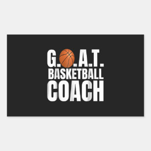 Adesivo Retangular Gift do treinador de basquetebol