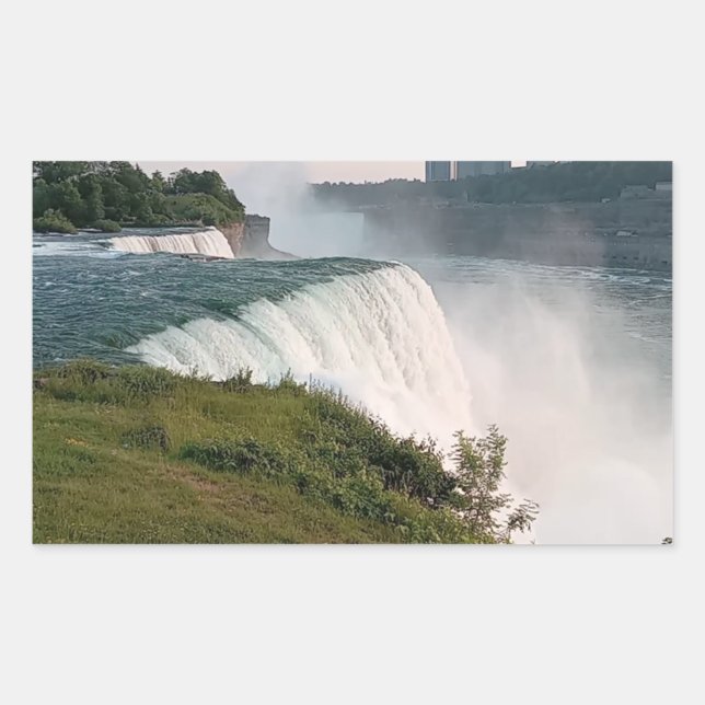 Adesivo Retangular Glória da Natureza: Niagara Cai (Frente)