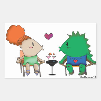 Adesivo Retangular Godzilla