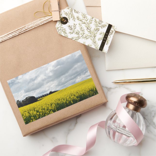 Adesivo Retangular Golden Waves of Streatham (Presentear)