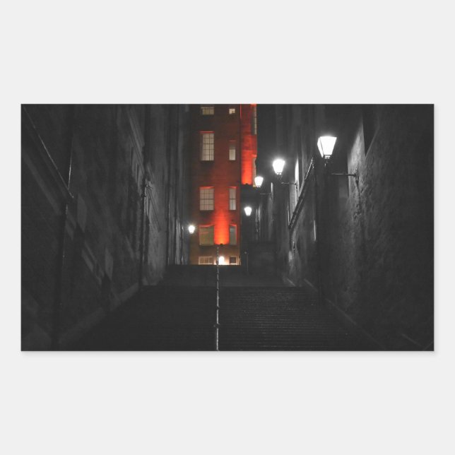 Adesivo Retangular Gothic Staircase (Frente)