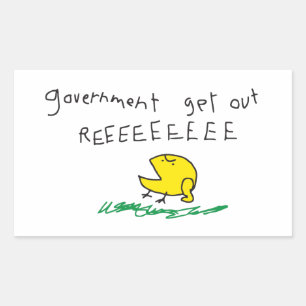 Adesivo Retangular Governo fora REE SNEKRIGHT Bandeira Gadsden