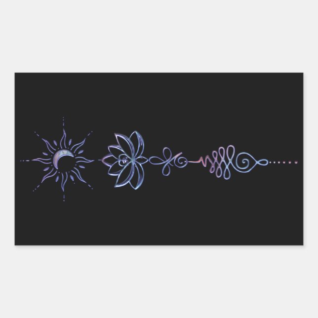 Adesivo Retangular Gradient Unalome Group  (Frente)