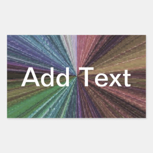 Adesivo Retangular Gradiente Circular Arco-íris Terrestre