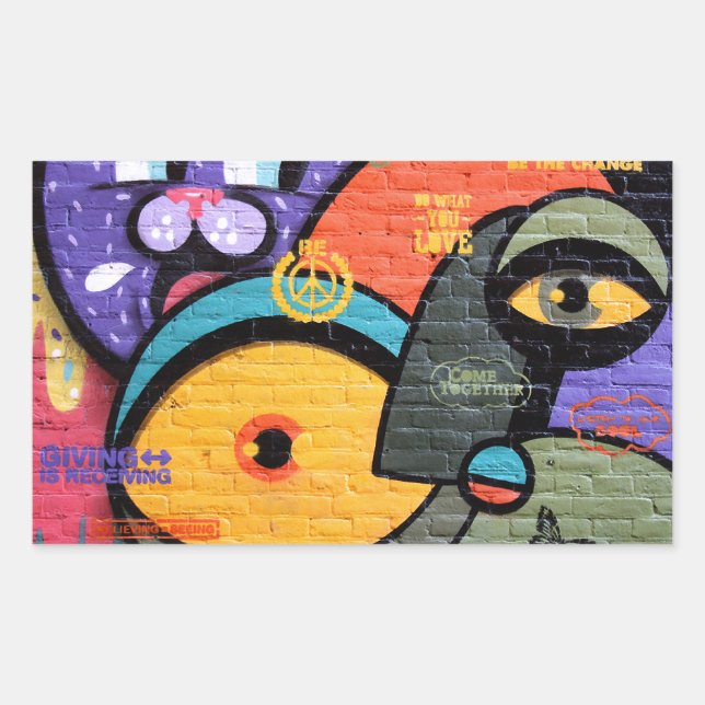 Adesivo Retangular Grafite de Amesterdã (Frente)