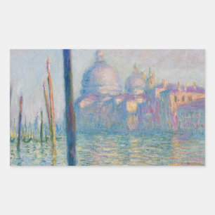 Adesivo Retangular Grande Canal Monet Veneza Itália Pintura Clássica
