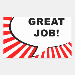 Adesivo Retangular grande trabalho! bolha cómica