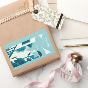 Adesivo Retangular Grécia de Texto Personalizada