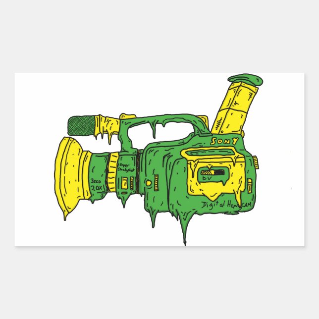 Adesivo Retangular Grimey VX1000 Stickers (Frente)