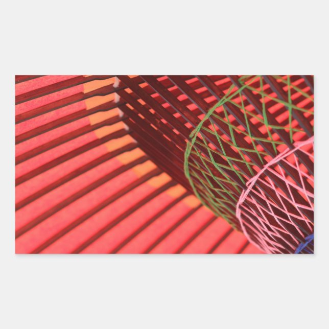 Adesivo Retangular Guarda-chuvas japoneses (Frente)