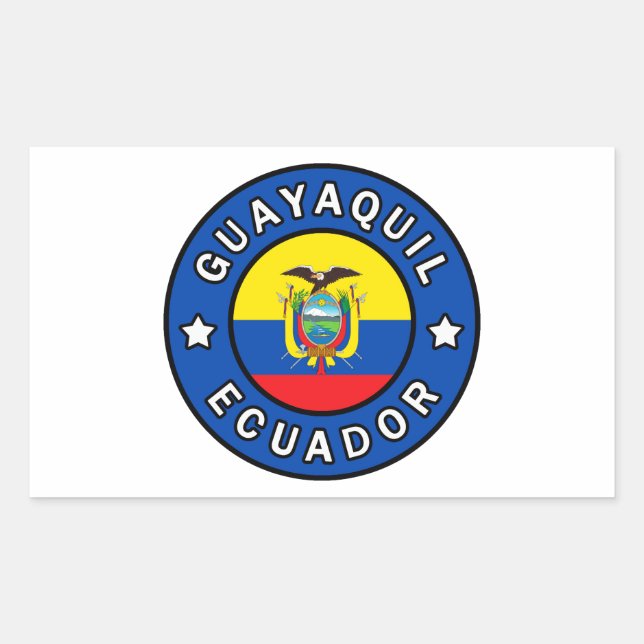 Adesivo Retangular Guayaquil Equador (Frente)