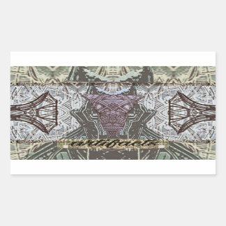 Adesivo Retangular guia mascarado de artefatos