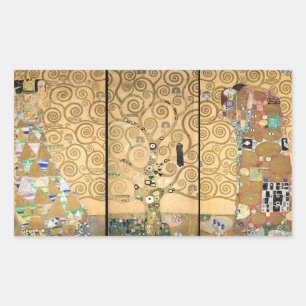 Adesivo Retangular Gustav Klimt - Friso Stoclet Árvore da Vida