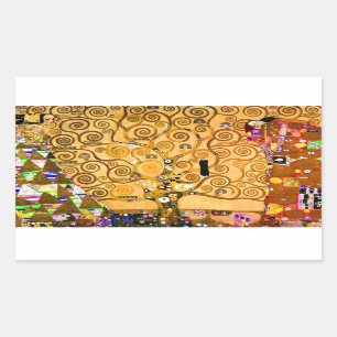 Adesivo Retangular Gustav Klimt Tree of Life