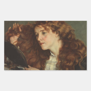 Adesivo Retangular Gustave Courbet - Jo, a Bela Irlandesa