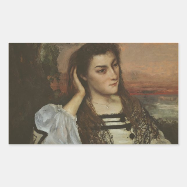 Adesivo Retangular Gustave Courbet - Reverie (Frente)