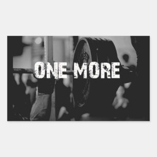 Adesivo Retangular Gym Malhação Motivativo