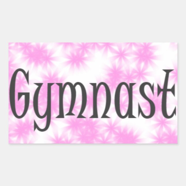 Adesivo Retangular Gymnast (Frente)