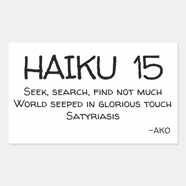 ADESIVO RETANGULAR HAIKU 15 (Frente)