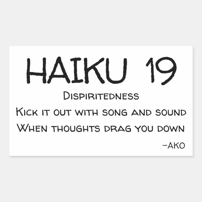 ADESIVO RETANGULAR HAIKU 19 (Frente)