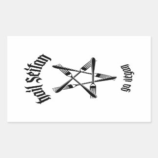 Adesivo Retangular Hail Seitan 1.1 (preto)