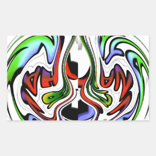 Adesivo Retangular Hakuna Matata com Corredor e Gradações de Abstrato