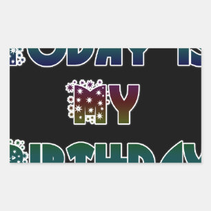 Adesivo Retangular Hakuna Matata Gift Hoje é meu aniversário.png