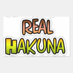 Adesivo Retangular Hakuna Matata Mantém Os Presentes Reais