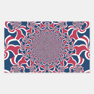 Adesivo Retangular Hakuna Matata Oferece na moda vermelho e azul de t