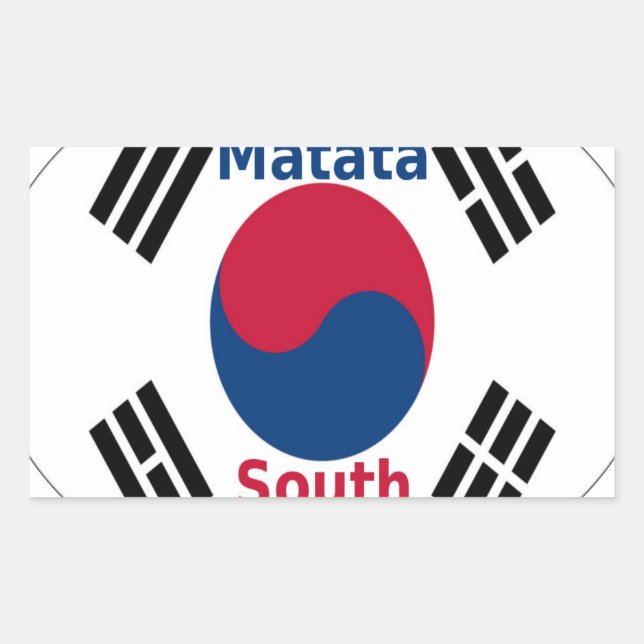 Adesivo Retangular Hakuna Matata South Korea Art Impressão/Graphic (Frente)