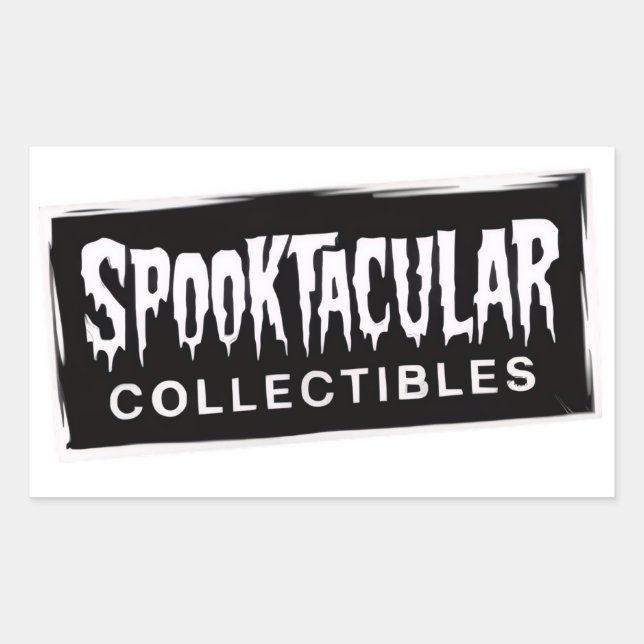 Adesivo Retangular Halloween Spooktacular (Frente)