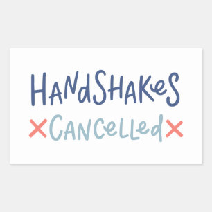 Adesivo Retangular Handshakes Cancelados