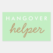 Hangover Helper Weding Bachelorette Favor Sticker