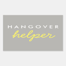 Hangover Helper Weding Bachelorette Favor Sticker