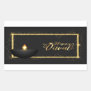 Adesivo Retangular Happy Diwali