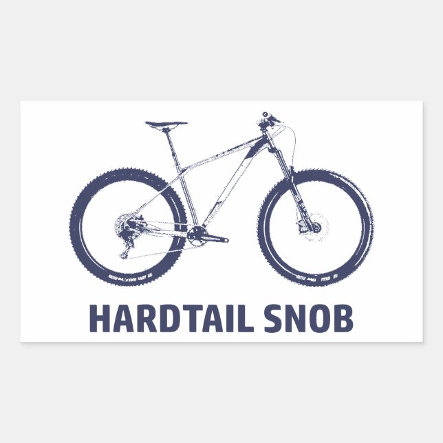 Adesivo Retangular Hardtail Snob (Frente)
