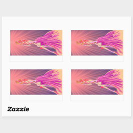 Adesivo Retangular "Harmonia na Esteira" Uma Rainha Vapor Glamorosa