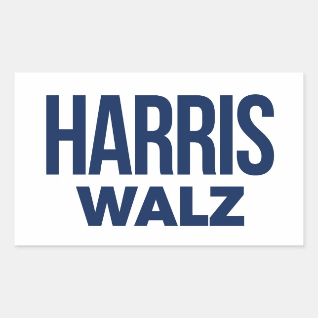 ADESIVO RETANGULAR HARRIS WALZ 2024 (Frente)