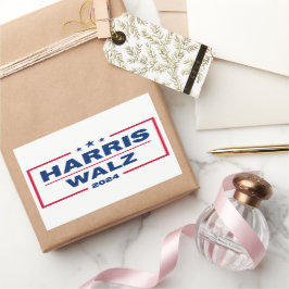 Adesivo Retangular Harris Walz 2024 Kamala Harris Tim Walz Eleição
