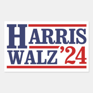 Adesivo Retangular Harris Walz de 24