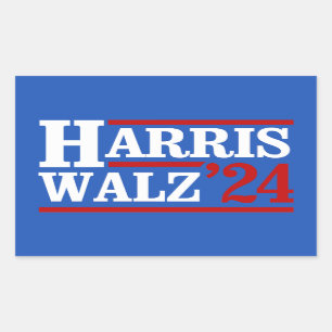 Adesivo Retangular Harris Walz de 24
