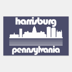 Adesivo Retangular Harrisburg,Pensilvânia