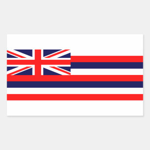Adesivo Retangular Hawaii Flag
