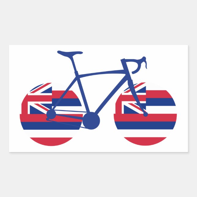 Adesivo Retangular Hawaii Flag Cycling (Frente)
