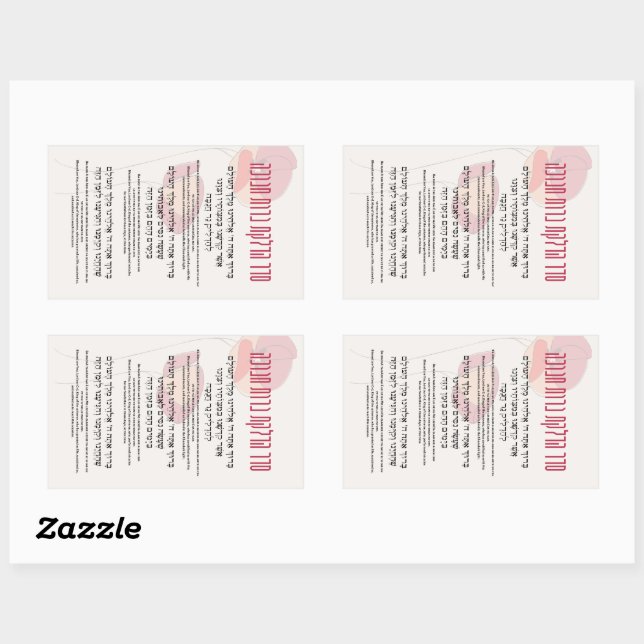 Adesivo Retangular Hebraico e Bênçãos Inglesas para Chanucá (Folha)