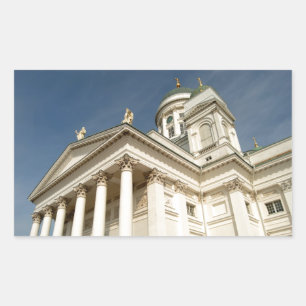 Adesivo Retangular Helsínquia Finlândia Tuomiokirkko - Catedral Lut