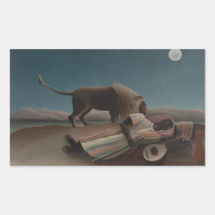 Adesivo Retangular Henri Rousseau - A Cigana Adormecida
