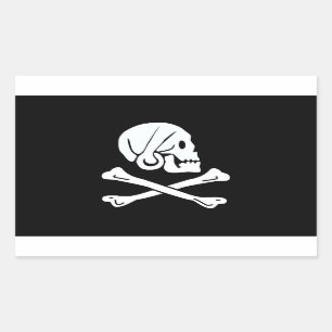 Adesivo Retangular Henry All Flag Pirate Flag
