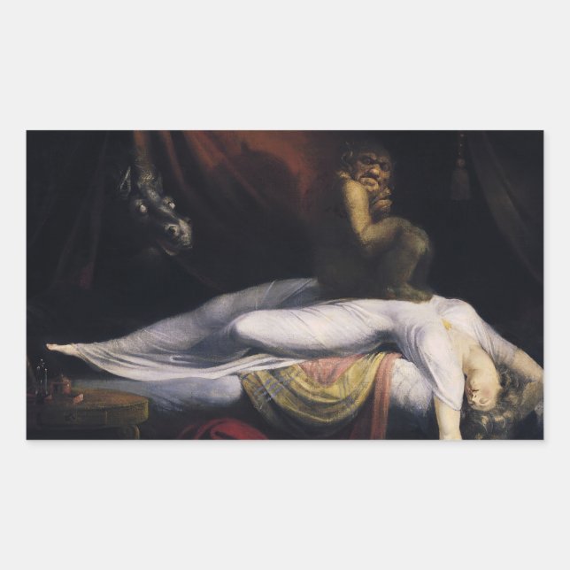 Adesivo Retangular Henry Fuseli - O Pesadelo (Frente)