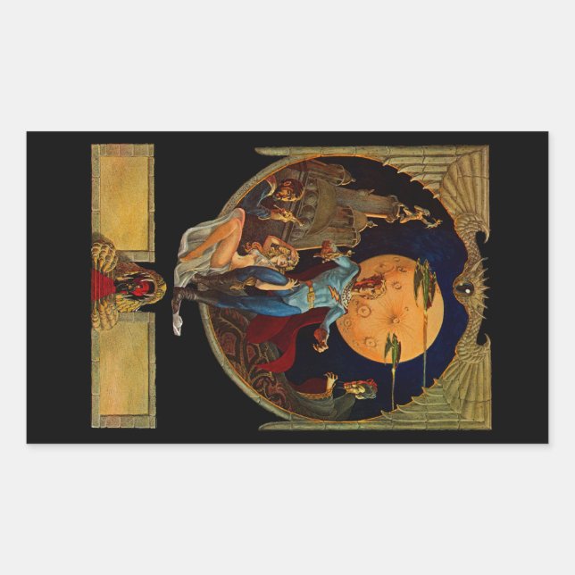 Adesivo Retangular Herói do Sci-Fi (Frente)